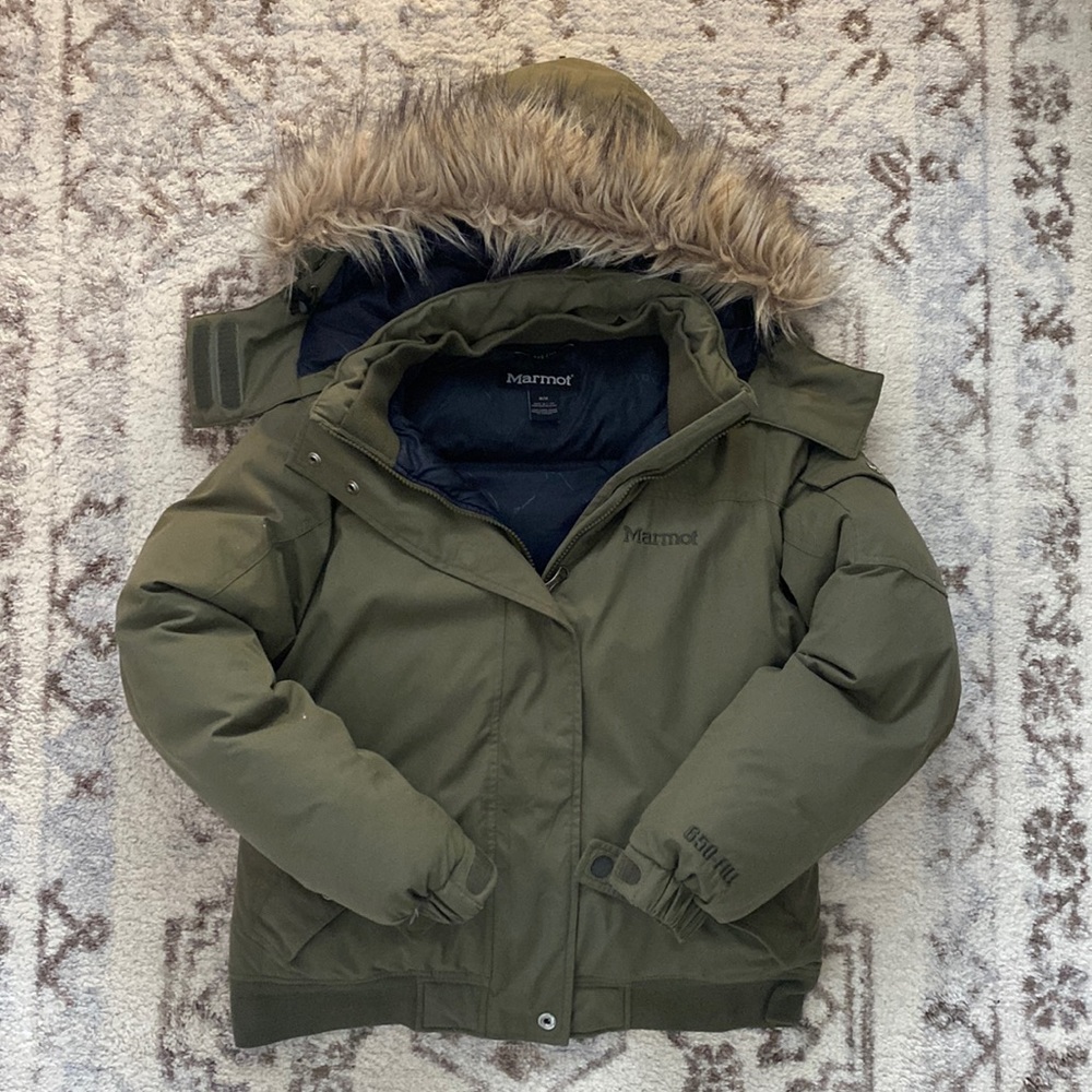 Marmot 650 fill down puffer coat